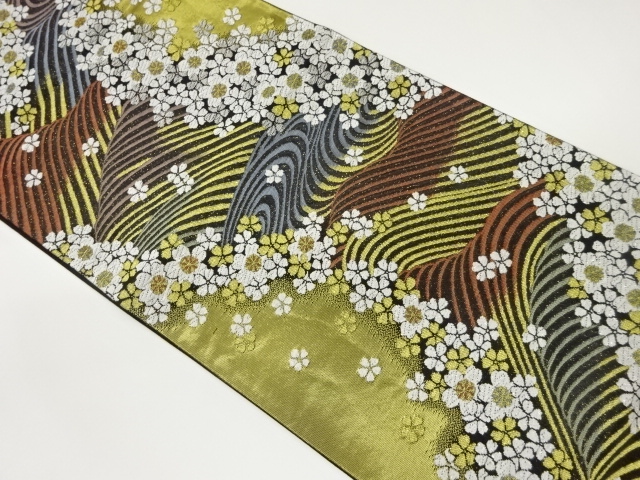 JAPANESE FUKURO OBI / WOVEN SAKURA